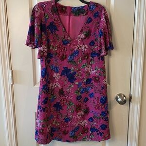 HATCH Grace Maternity Dress Pink and Blue Floral Size 2 / M